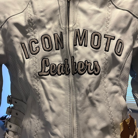 Icon Moto Leathers Jacket and Pants XS NWT - Picture 2 of 9